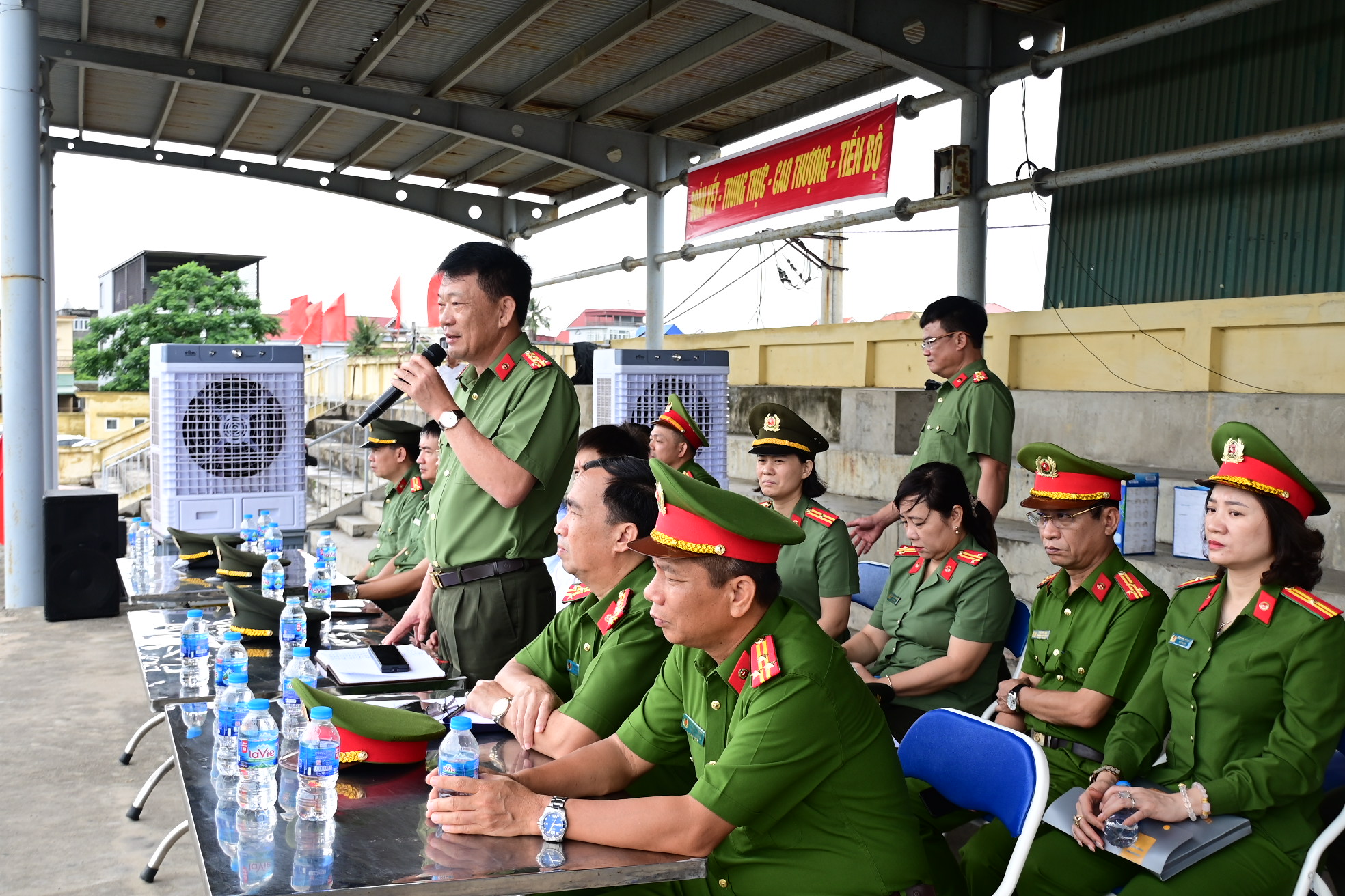 Kiểm tra công tác chuẩn bị Lễ ra mắt Lực lượng tham gia bảo vệ  an ninh, trật tự ở cơ sở tại huyện An Dương